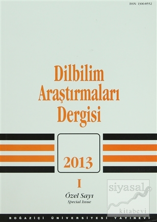 Dilbilim Araştırmaları Dergisi: 2013 / 1 Kolektif