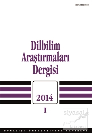 Dilbilim Araştırmaları Dergisi: 2014 / 1 Kolektif