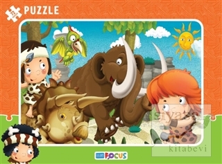 Dino ve Mamut Çerçeveli Puzzle 72 Parça