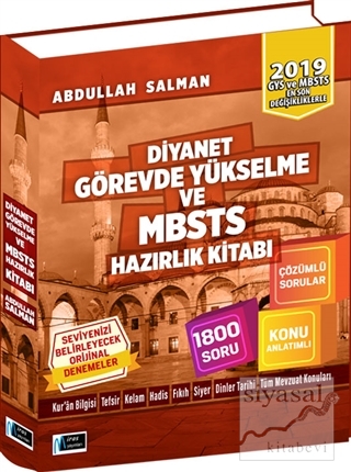 Diyanet Görevde Yükselme ve MBSTS Hazırlık Kitabı 2019 Abdullah Salman
