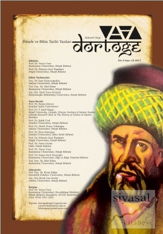 Dörtöğe Felsefe ve Bilim Tarihi Yazıları Hakemli Dergi Yıl: 6 Sayı: 12