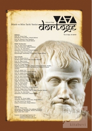 Dörtöğe Felsefe ve Bilim Tarihi Yazıları Hakemli Dergisi Sayı: 10 Aral