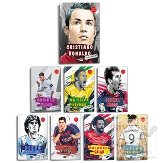 Dünya Futbol Yıldızları Set - (8 Kitap - Poster Hediyeli) (Ciltli) Sed