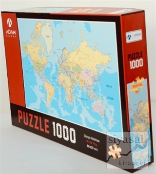 Dünya Haritası 1000 Parça Puzzle (48x68)