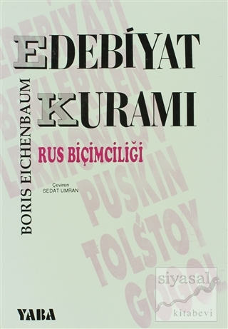 Edebiyat Kuramı Rus Biçimciliği Boris Eichenbaum
