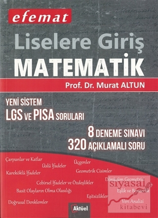 Efemat Liselere Giriş Matematik Murat Altun