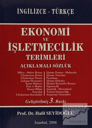 Ekonomi ve İşletmecilik Terimleri Açıklamalı Sözlük İngilizce - Türkçe