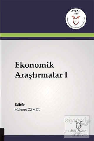 Ekonomik Araştırmalar 1 Mehmet Özmen