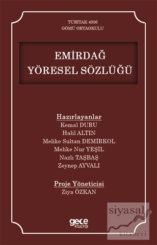 Emirdağ Yöresel Sözlüğü Ziya Özkan