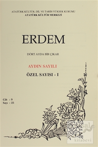 Erdem Atatürk Kültür Merkezi Dergisi Sayı : 25 Mayıs 1996 Özel Sayısı 