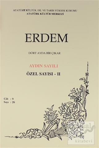 Erdem Atatürk Kültür Merkezi Dergisi Sayı : 26 Eylül 1996 Özel Sayısı 