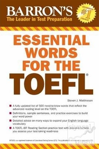 Essential Words for the TOEFL Steven J. Matthiesen
