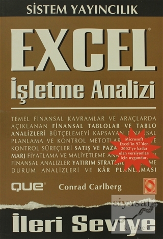 Excel İşletme Analizi İleri Seviye Conrad Carlberg