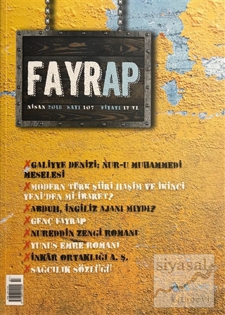 Fayrap Popülist Edebiyat Dergisi Sayı: 107 Nisan 2018 Kolektif