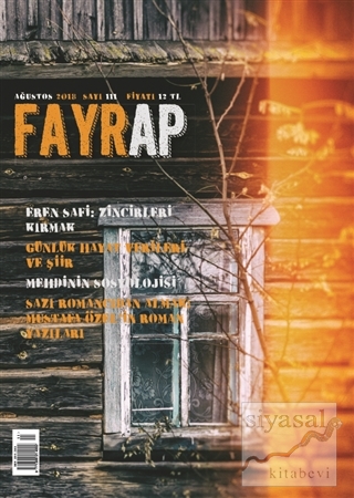 Fayrap Popülist Edebiyat Dergisi Sayı: 111 Ağustos 2018 Kolektif