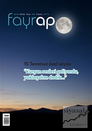Fayrap Popülist Edebiyat Dergisi Sayı: 88 Eylül 2016 Kolektif