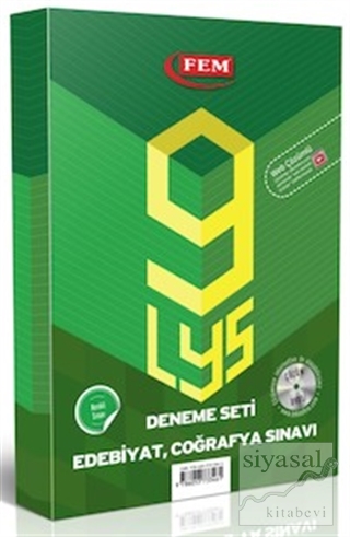 Fem 2014 Çözüm DVD'li LYS 9 Deneme Seti Edebiyat, Coğrafya Sınavı Kole