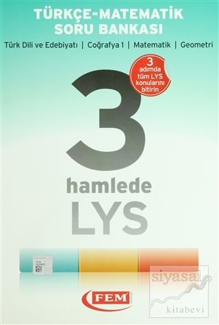 Fem LYS 3 Hamlede Türkçe - Matematik Soru Bankası Kolektif