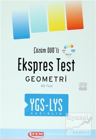 Fem YGS-LYS Hazırlık Çözüm DVD'li Ekspres Test Geometri Kolektif