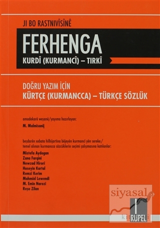 Ferhenga Kurdi (Kurmanci)-Tirki / Doğru Yazım İçin Kürtçe (Kurmanca) -