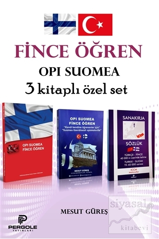 Fince Öğren - Opi Suomea 3 Kitaplı Özet Set Mesut Güreş