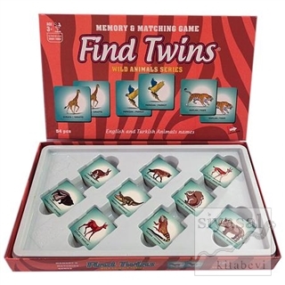 Find Twins Hafıza ve Eşleştirme Oyunu - Vahşi Hayvanlar 54 Parça