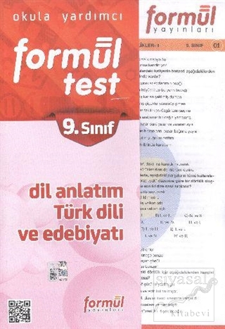 Formül 9. Sınıf Dil Anlatım Türk Dili ve Edebiyatı Yaprak Testler Komi