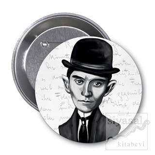 Franz Kafka (Karikatür) - Rozet