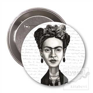 Frida Kahlo (Karikatür) - Rozet
