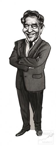 Gabriel Garcia Marquez (Karikatür) - Ayraç