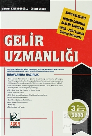 Gelir Uzmanlığı Sınavına Hazırlık - Konu Anlatımlı Mahmut Kalenderoğlu
