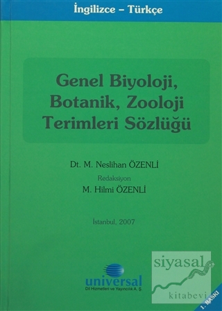 Genel Biyoloji, Botanik, Zooloji Terimleri Sözlüğü (Ciltli) M. Nesliha