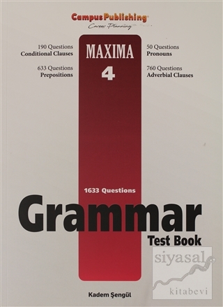 Grammar Test Book - Maxima 4 Kadem Şengül