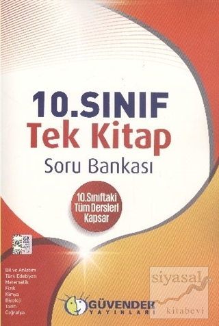 Güvender 10. Sınıf Tek Kitap Soru Bankası Komisyon