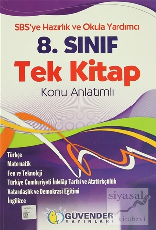 Güvender - 8. Sınıf Tek Kitap Konu Anlatımlı