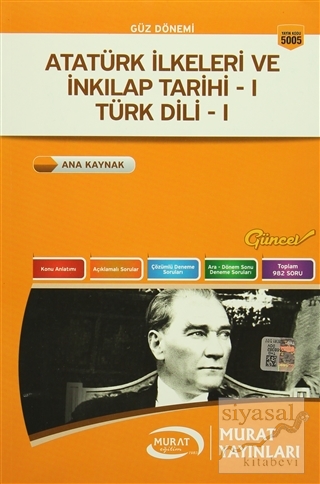 Güz Dönemi Atatürk İlke ve İnkılap Tarihi 1 - Türk Dili 1 Kolektif