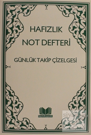 Hafızlık Not Defteri Günlük Takip Çizelgesi Kolektif