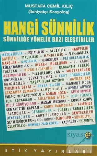 Hangi Sünnilik Mustafa Cemil Kılıç