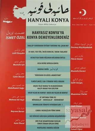 Hanyalı Konya Dergisi Sayı: 1 Kolektif