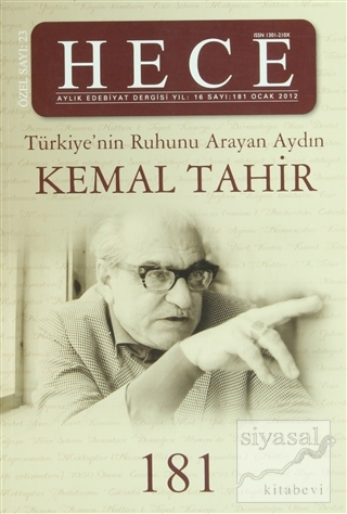 Hece Aylık Edebiyat Dergisi Kemal Tahir Özel Sayısı: 181 (Ciltli) Kole
