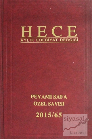 Hece Aylık Edebiyat Dergisi Peyami Safa Özel Sayısı Sayı: 29 / 217 (Ci