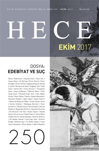 Hece Aylık Edebiyat Dergisi Sayı: 250 - Ekim 2017 Kolektif