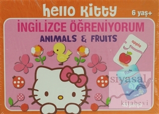 Hello Kitty İngilizce Öğreniyorum Animals and Fruits 40 Parça Puzzle K