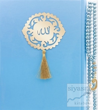 İnci Tesbih Hediyeli Kur'an'ı Kerim (Mavi) (Ciltli) Elmalılı Muhammed 
