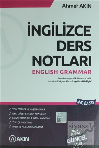 İngilizce Ders Notları English Grammar Ahmet Akın