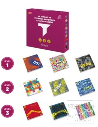 IQ, Dikkat ve Yetenek Geliştiren Kitaplar Serisi 4-5-6 Yaş 9′lu Set (Okul Öncesi)