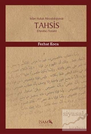 İslam Hukuk Metodolojisinde Tahsis Ferhat Koca