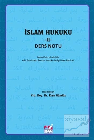 İslam Hukuku 2 - Ders Notu Eren Gündüz