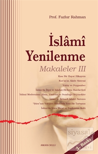 İslami Yenilenme - Makaleler 3 Fazlur Rahman
