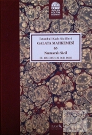 İstanbul Kadı Sicilleri - Galata Mahkemesi 65 Numaralı Sicil Cilt 39 (